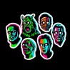 Neon Retro Stickers