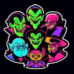 Neon Retro Stickers