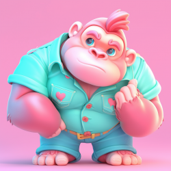 3D Cartoon Animal Character