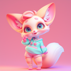 3D Cartoon Animal Character