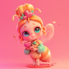 3D Cartoon Animal Character