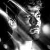 Midjourney Prompt for Dynamic Black & White Portrait