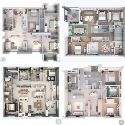 Innovative Home 3D Layouts