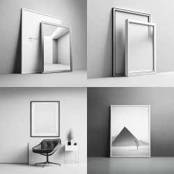 Interior Frame Mockups for Art