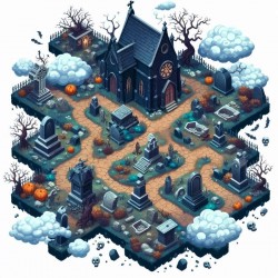 DALL-E Prompt for Top Down 2D Game Maps