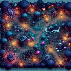 DALL-E Prompt for Top Down 2D Game Maps