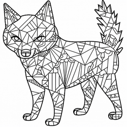 Midjourney Prompt for Patchwork Animal Coloring Books For Adults