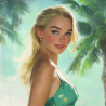 Midjourney Prompt for Tropical Disney Princess