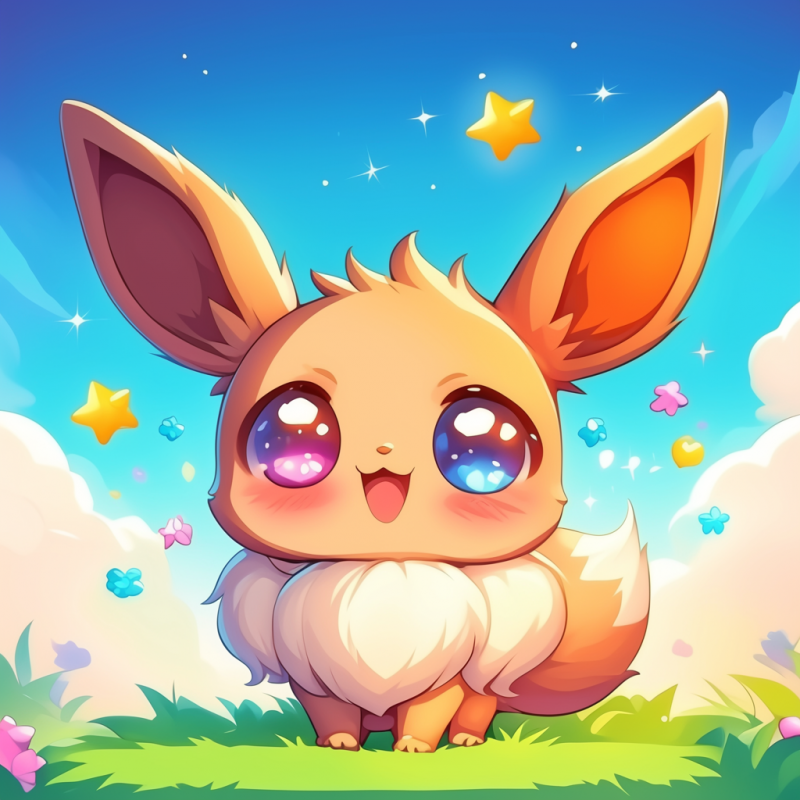 Midjourney Prompt for Chibi Pokemon Delight