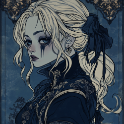 Midjourney Prompt for Gothic Dark Fantasy Portrait