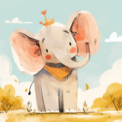 Midjourney Prompt for Cute Cartoon Character in Watercolor Style