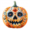 Midjourney Prompt for Dia de los Muertos Watercolor Cliparts