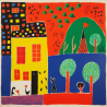 Midjourney Prompt for Matisse-Miro Art Fusion In Oil Paintings