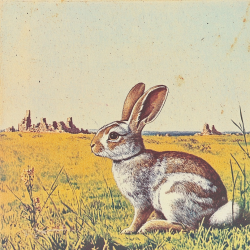 Midjourney Prompt for Vintage Lithograph Animal Art