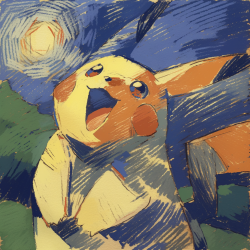 Midjourney Prompt for Van Gogh Pokemon Fusion