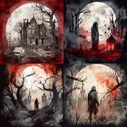 Horror Novel Illustrations