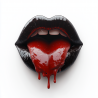 Midjourney Prompt for Halloween Lips Realistic Cliparts