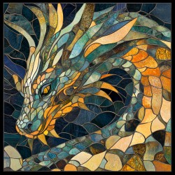 Midjourney Prompt for Animals In Stained Glass Art