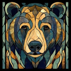 Midjourney Prompt for Animals In Stained Glass Art