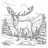 Midjourney Prompt for Merry Christmas Coloring Book Pages Kids