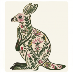 Midjourney Prompt for Intricate Floral Animal