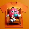 DALL-E Prompt for M&M Lounge T-shirt print Collection