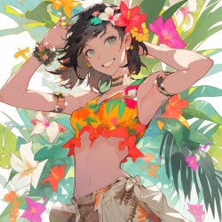 Tropical Anime Beauties
