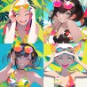 Tropical Anime Beauties