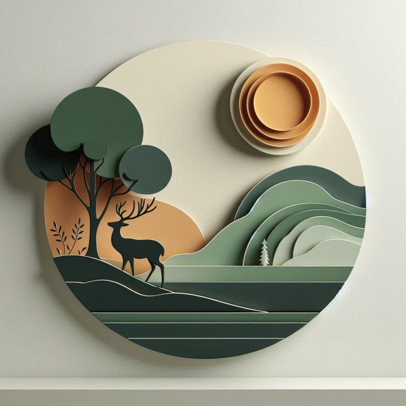 DALL-E Prompt for Serene Wilderness Wall Art