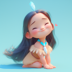 Midjourney Prompt for Adorable 3D Baby Character