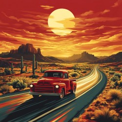 Midjourney Prompt for Sunset Cruisers