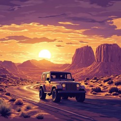 Midjourney Prompt for Sunset Cruisers