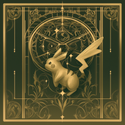 Midjourney Prompt for Vintage Pokemon Tarot