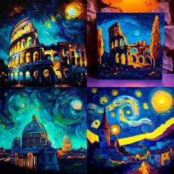 Van Gogh's Night Meets Modern Cities