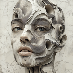 Midjourney Prompt for Abstract 3D Sculpture