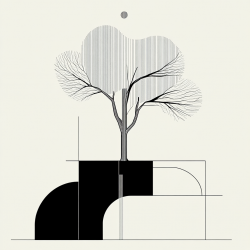 Midjourney Prompt for Minimalist Geometric Illustration