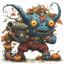 Midjourney Prompt for Whimsical Monster Mash Characters