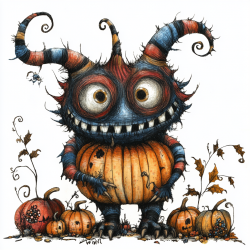 Midjourney Prompt for Whimsical Monster Mash Characters