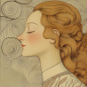 Midjourney Prompt for Vintage Art Nouveau Illustration