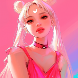 Midjourney Prompt for Kawaii Pop Anime Star Illustration