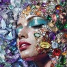 Midjourney Prompt for Glimmering Gemstone Collage Artworks