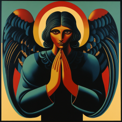 Midjourney Prompt for Art Deco Religious Art