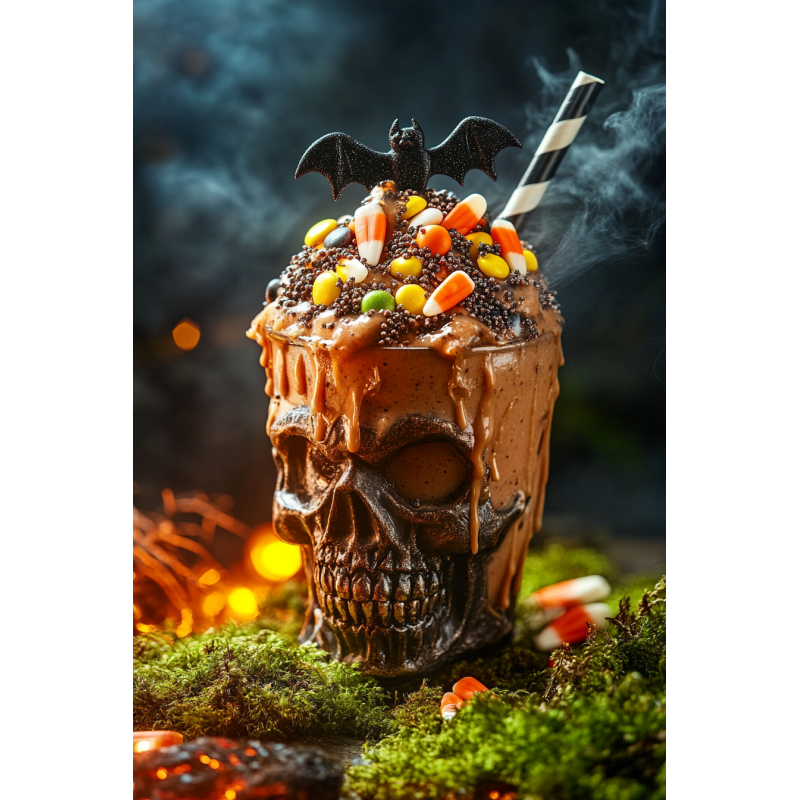 Midjourney Prompt for Eerie Halloween Food Photography