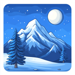 Midjourney Prompt for Minimalist Icon Landscapes