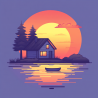 Midjourney Prompt for Minimalist Icon Landscapes