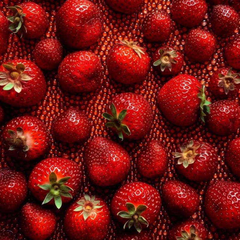 Transparent Backdrop of Fresh Produce