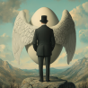 Midjourney Prompt for Ethereal Neoclassicism Magritte Style