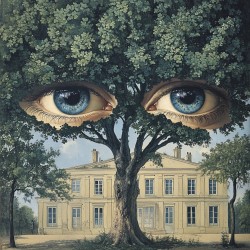 Midjourney Prompt for Ethereal Neoclassicism Magritte Style