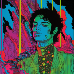 Midjourney Prompt for Psychedelic Pop Art Portrait