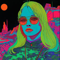 Midjourney Prompt for Psychedelic Pop Art Portrait